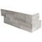 Msi Gray Oak Split Face Ledger Corner 6 in.  X 18 in.  Marble Wall Tile, 6PK ZOR-PNL-0116 - alternate 1